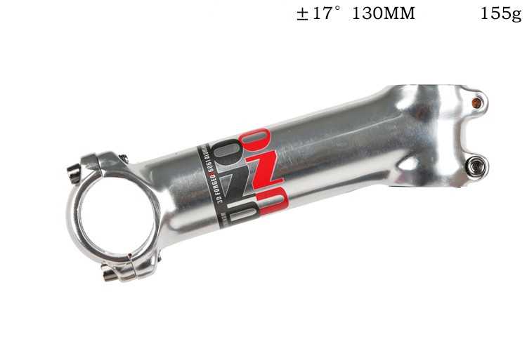 Zilver Uno Mountainbike Mtb Ultralichte Racefiets Stuurpen 7 /35 /17 ° Graden Van de Negatieve Hoek Stem Kraan: 17 degree 130mm