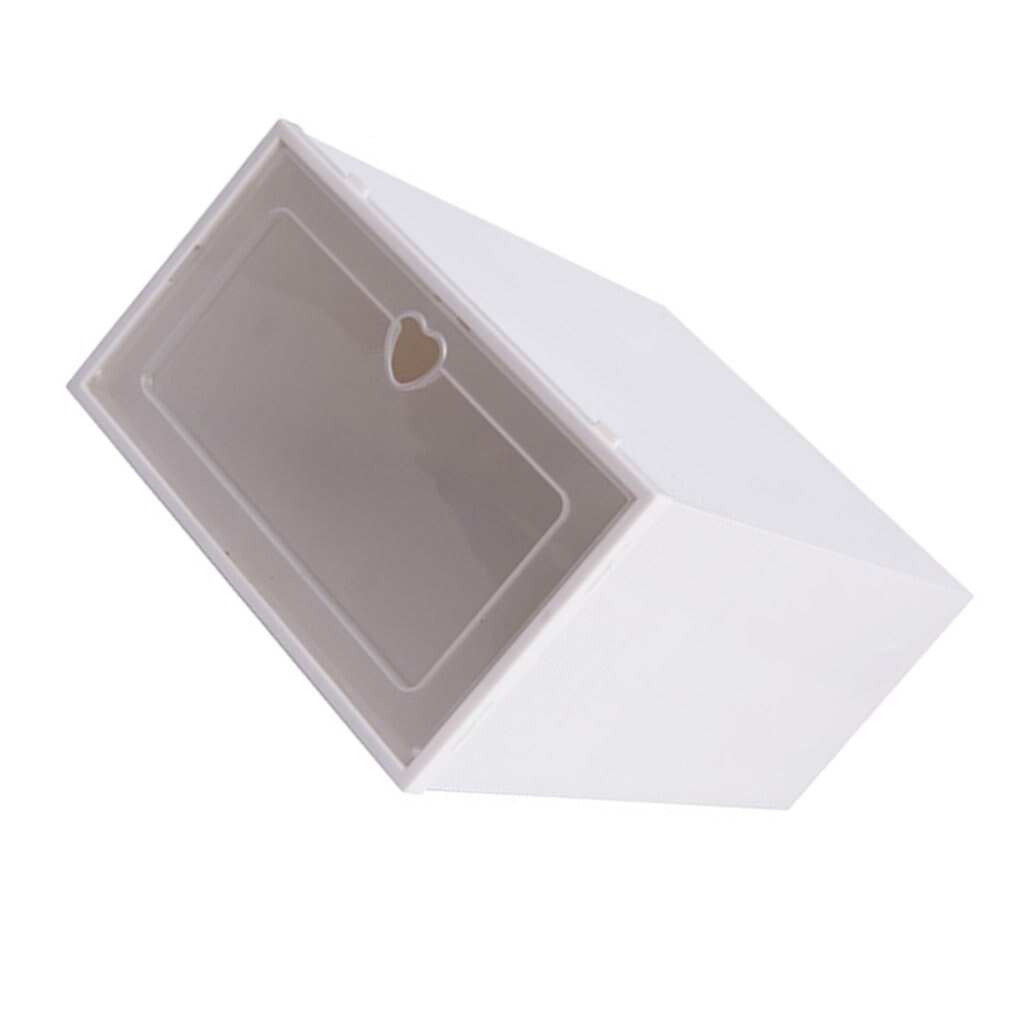 Transparante Plastic Schoenendoos Schoen Opbergdoos Schoenendoos Schoenendoos Flip Cover Lade Schoen Opslag Artefact Verdikking