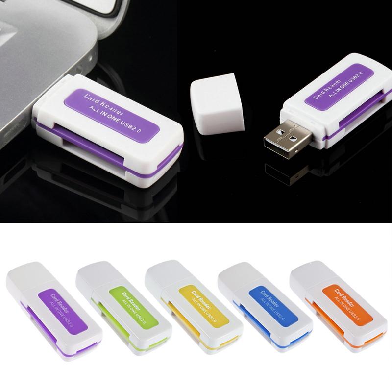 1PC Portable Mini All in one USB 2.0 Hi-Speed Micro Random SD TF Reader Color Memory Card Multi SDHC K1V5