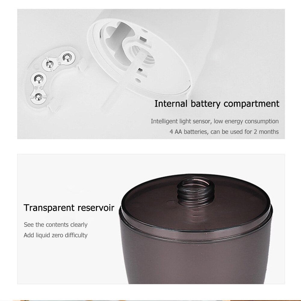 330ml Automatic Foam Dispenser Smart Sensor Liquid Soap Kitchen Dispenser Hand Washing Bath Foam Soap Liquid Induction Machine