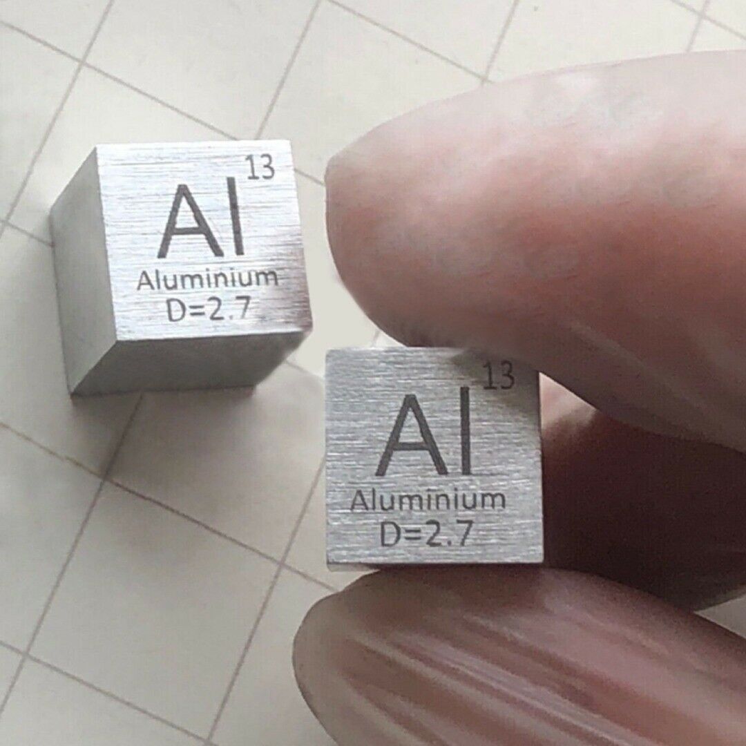 99,99%  hochreine aluminium  al 10mm wrfel metall geschnitzte element periodensys