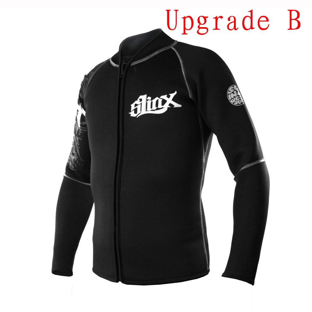 Slinx 5Mm Duiken Wetsuit Jassen Mannen Neopreen Jas Voor Duiken Kitesurfen Kleding Pak Ritssluiting: 1109b 5mm / S