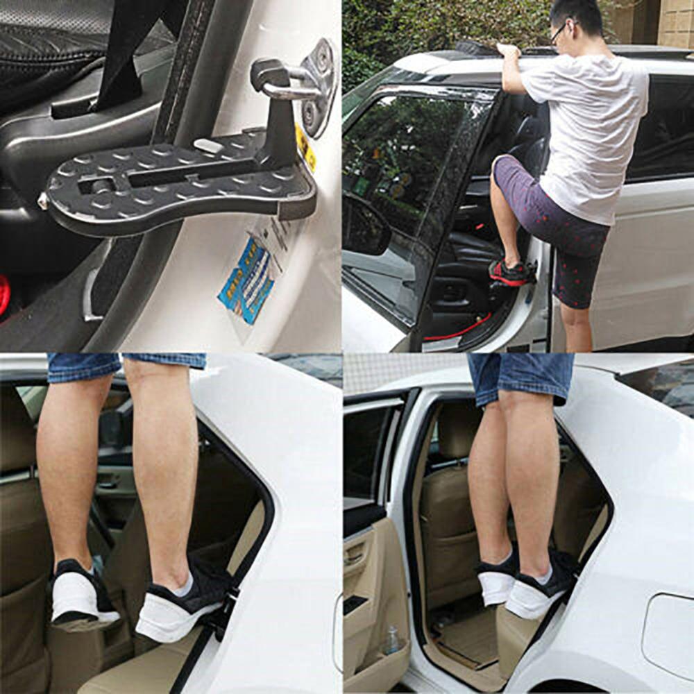 Universele Aluminium Auto Extra Pedaal Suv Op Het Dak Pedaal Extra Haak Antislip Foot Rest Pedaal Voor Suv, jeep, Truck