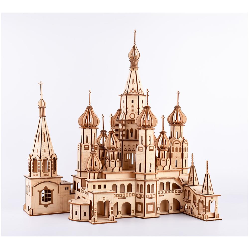 Beroemde Nationale Attracties Hoge Precisie Lasersnijden Puzzel 3D Houten Puzzel Modelbouw Kits-Nederlandse Windmolen