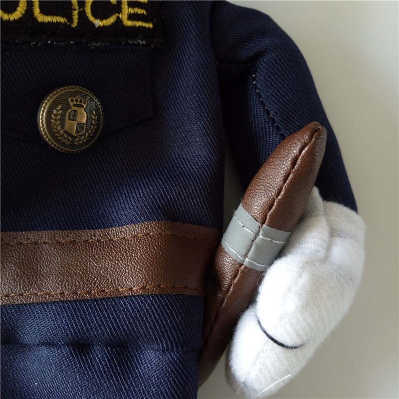 Gomaomi – Costume pour animaux de compagnie, Style policier, vêtements en Jeans pour chiens et chats, drôle
