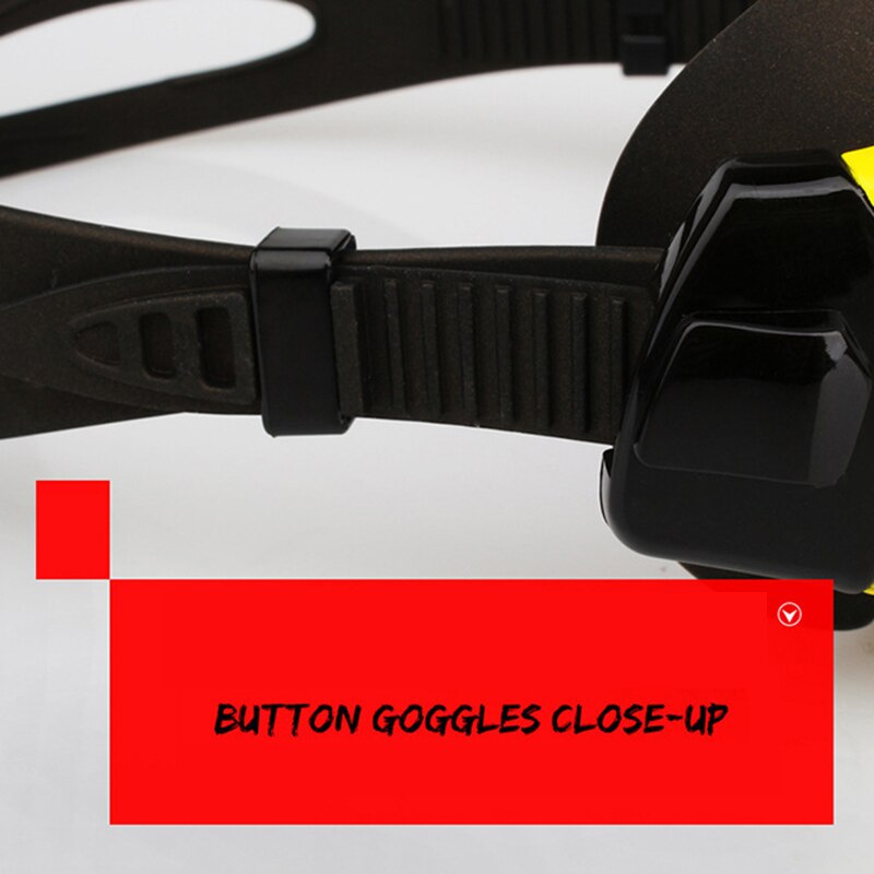 Adult Swimming Goggles Anti Fog HD Diving Goggles Silicone Large Frame Water Glasses for Women Men FOU99