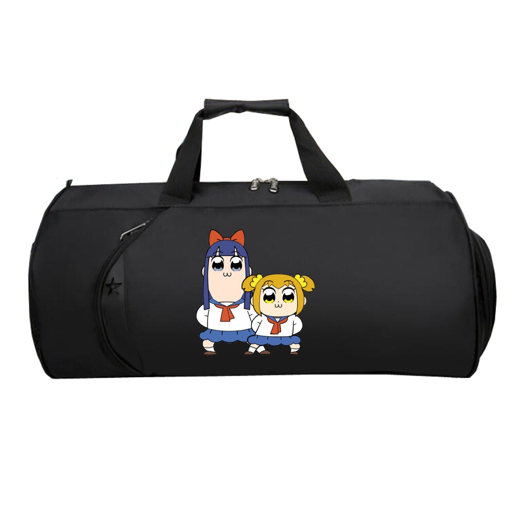 Pop Team Epic Reizen Bagage Tas Tieners Multifunctionele Grote Capaciteit Tas Mannen Vrouwen Hand Duffel Reizen Bagage Pakket