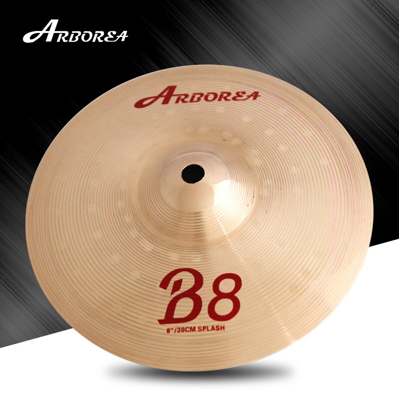 Arborea 8 "Splash Cymbal Voor Drums 3 Serie B8 Fh Hero 3 Metalen B8 Messing Legering: B8 series 8 splash