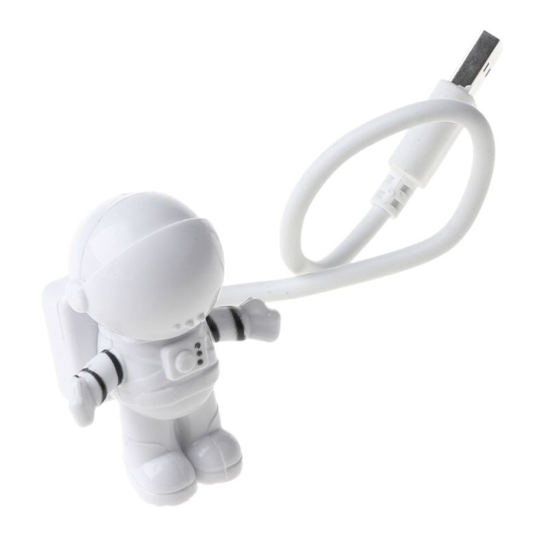 Creativo Spaceman Astronaut LED flessibile USB luce notturna per bambini giocattolo Laptop PC Notebook