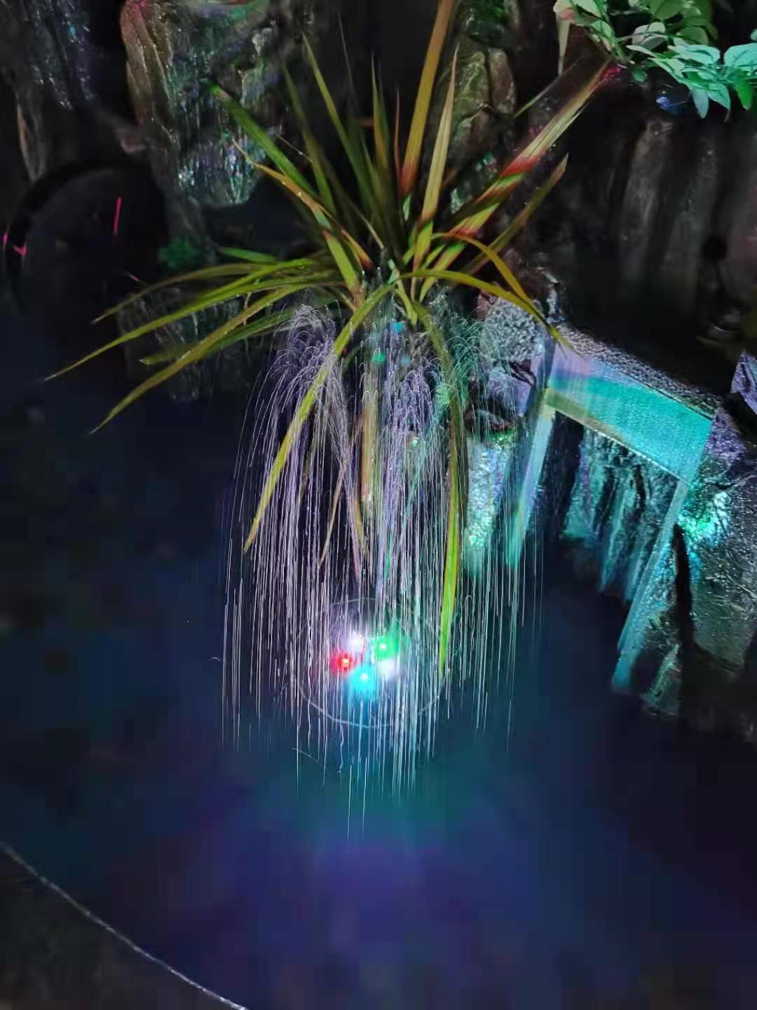 3.7V-10V /1.2W-3.5W Solar Fountain Floating Fountain Swimming Pool Water Pump Solar Panel LED Colorful Lights Shower Fountain