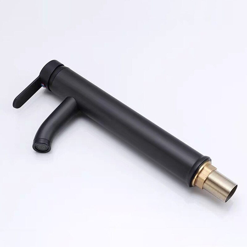 Basin Basin Deck Mounted Sink Cold Water Bathroom Faucet Mixer Taps Stainless Steel Matte Black Lavatory Sink Tap Tools