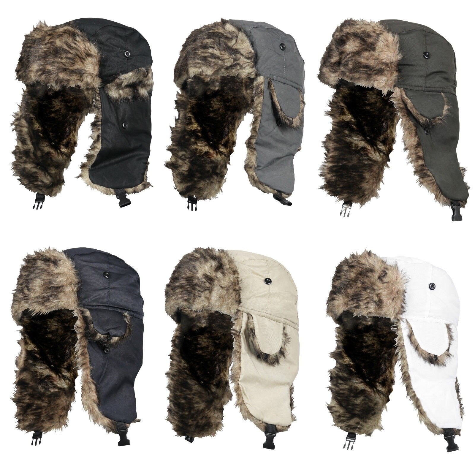1PC White Waterproof Polyester Lei Feng Cap Earguard Hat For Men Women Winter Outdoor Accessories 36x36cm: white