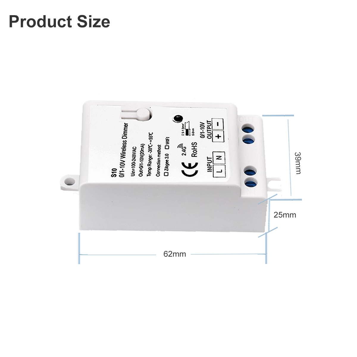 0-10V Tuya Smart Wifi Led Dimmer Draadloze Controle Alexa Google Home Helderheid Controller Voor 0/1-10V Led Dimbare Power Driver