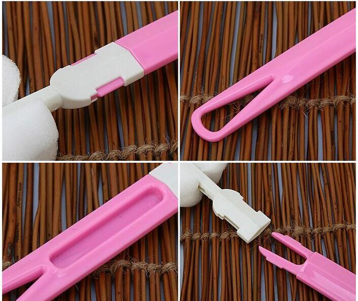 Brosse en éponge pour biberon | Brosse pour -né, alimentation de lait, brosse pour mamelon, outil de nettoyage,