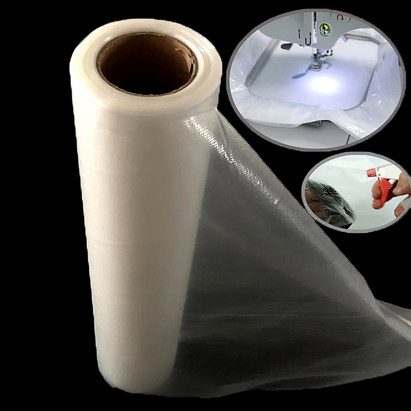 Maskinbroderistabilisator vattenlöslig toppfilm 11.8in*10 yd rullar tvättbar