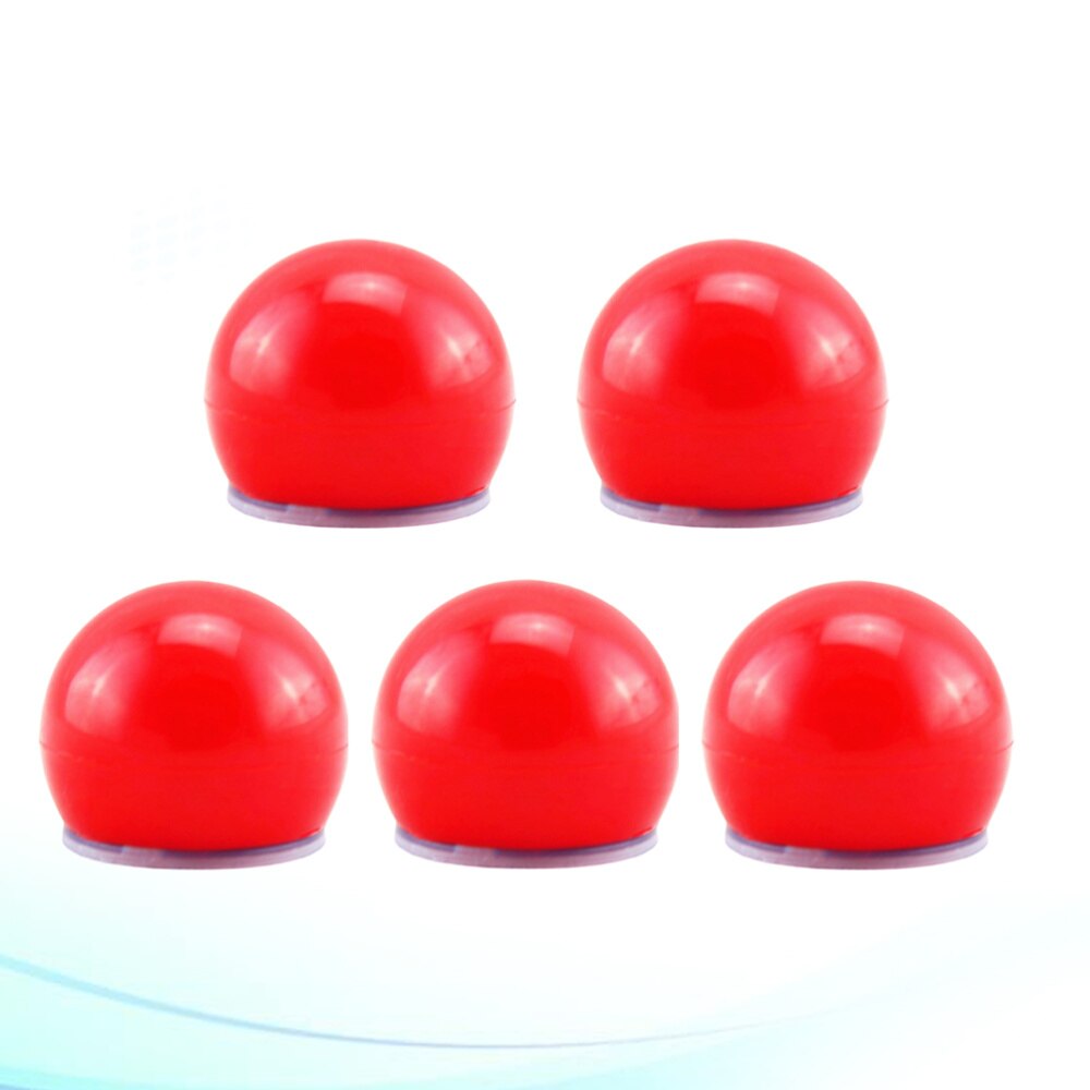 5pcs Flashing Red Nose Durable Funny Luminous Clown Nose Red Nose Reindeer Nose for Christmas Party Halloween