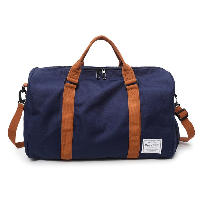 Wobag Grote Capaciteit Mannen Sport Fitness Bagage Tas Vrouwen Multi-Functionele Oxford Weekend Outdoor Reistas: Blue