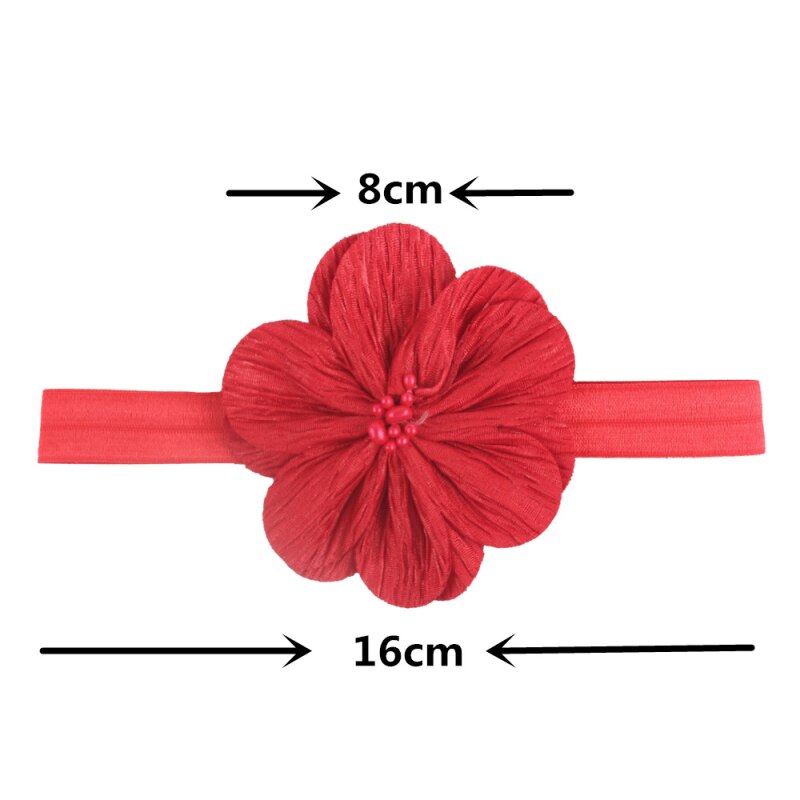 Baby Wellenförmige Falten Stirnband freundlicher Stirnband Neugeborenen Bogen Bandana Kind Foto Haar Zubehör Requisiten freundlicher Kopf Blume