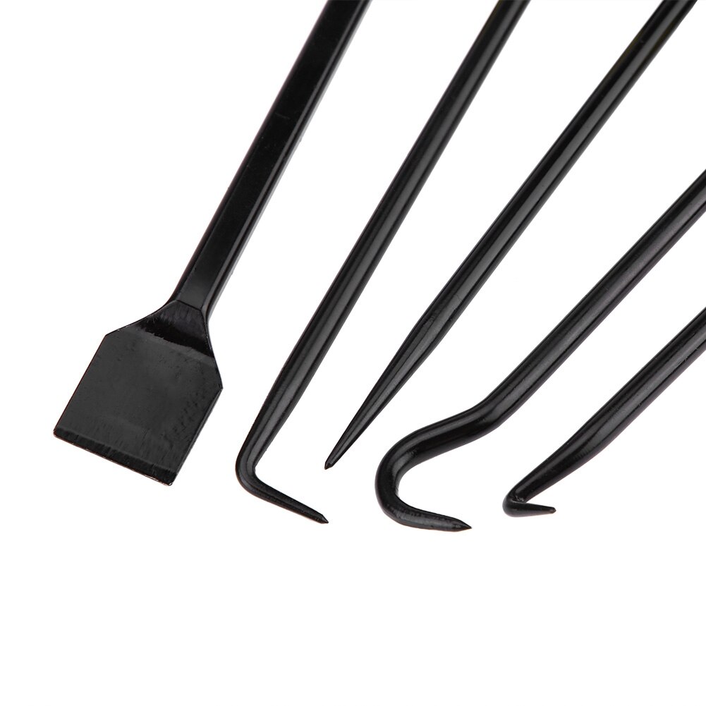 Overzeese 9 Stuks Schraper Pick Haak Kit Pakking Schrapen Slang Removal Tool Set Aluminium Geel + Zwart Pakking Schraper set