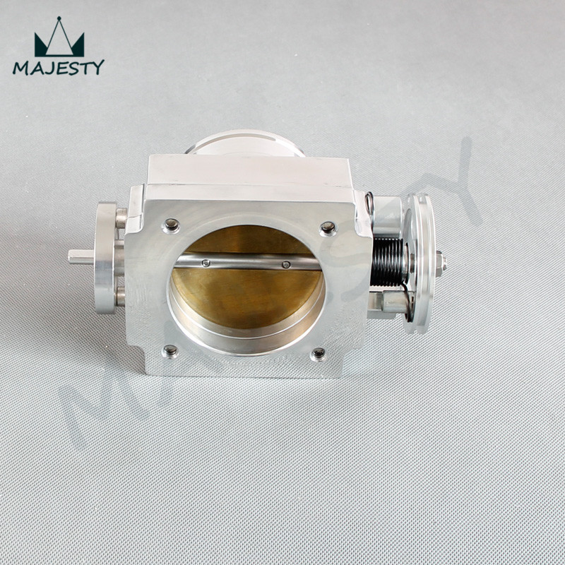 Universal 90MM VQ35TPS Throttle Body Intake Manifold RB25DET RB26DET GTS SILVER