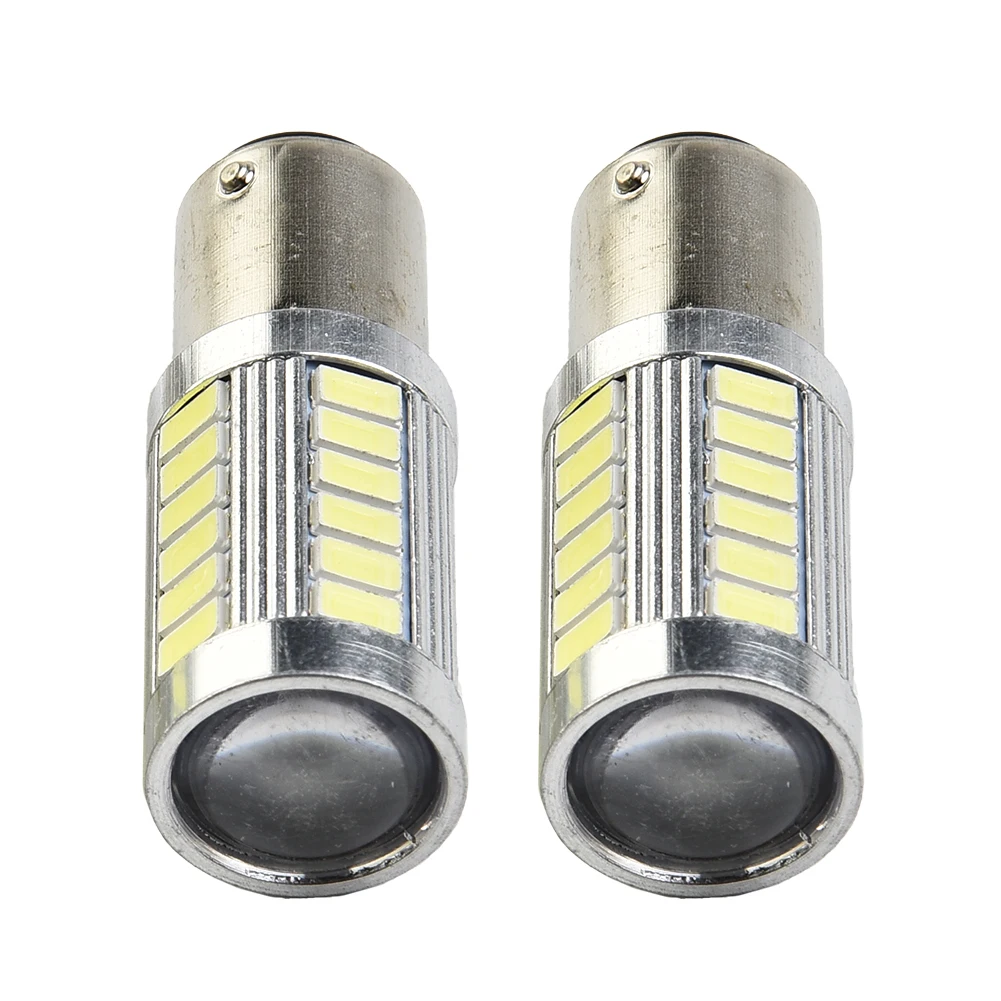 2× 1157 P21/5W 380 BAY15D CAR STOP TAIL BRAKE LED BULBS LAMP LIGHT 33 12V Car Accessories Brake Lights