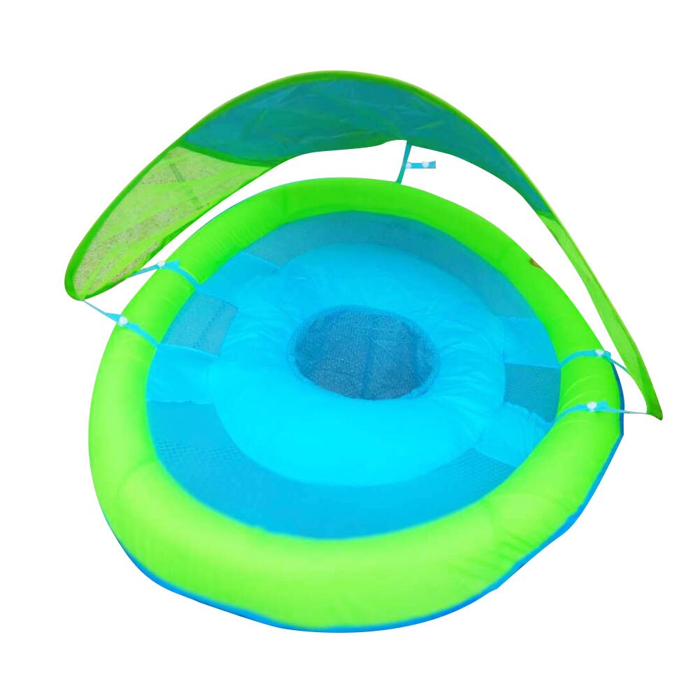 Children Kids Inflatable Floating toy Underarm Swimming Floating Ring Trainer with Sun Canopy