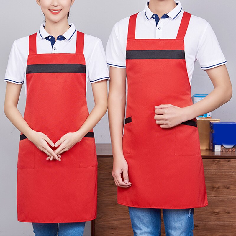 Elastische Waterdichte Keukenschort Keuken Houden Kleding Schoon Mouwloze Mannen Vrouwen Schort XRQ88