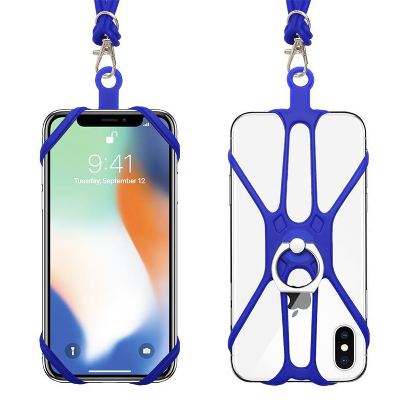 Universele Lanyard Voor Telefoon Siliconen Sport Telefoon Strap Ring Houder Case Hals Opknoping Touw Sling Voor Iphone Xiaomi Sumsung