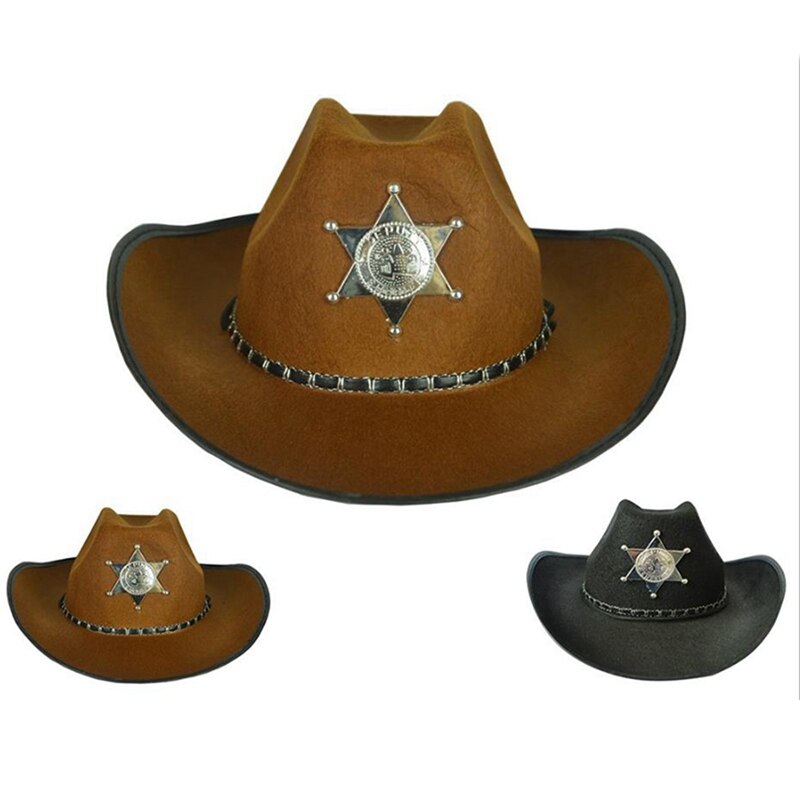 Cowboy Western Wild West Sheriff Hat Fancy Dress Halloween Western Cowboy Hat Venice Hat Pentagram Hat