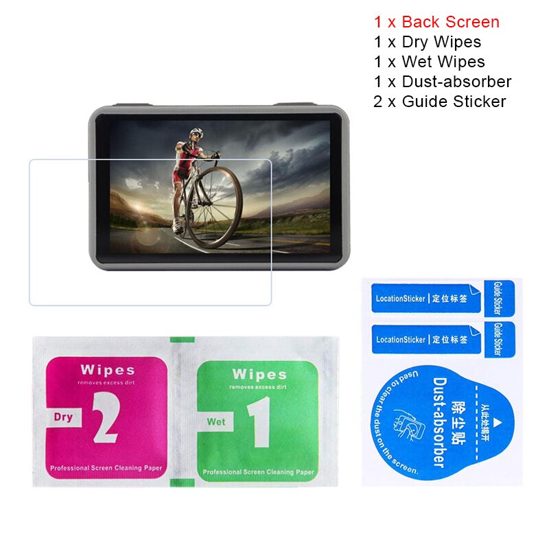 Lente de vidrio templado 3 piezas + Protector de pantalla LCD para Cámara de Acción DJI OSMO película protectora para deporte DJI OSMO cam accesorio: Back Screen
