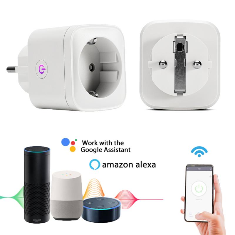 Tuya WiFi Smart Plug Outlet Monitor Power Electrical Smart Socket Remote Control Works With Alexa Google Home No Hub Required