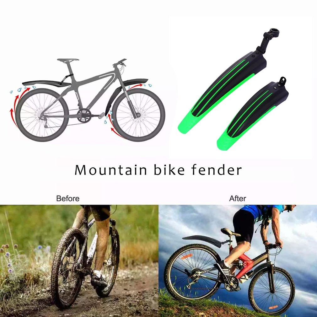 2 Pcs Bicycle Mudguard Mountain Bike Fenders Set Mudguards Bicycle Mudguard Wings For Bicycle Front And Rear Fenders