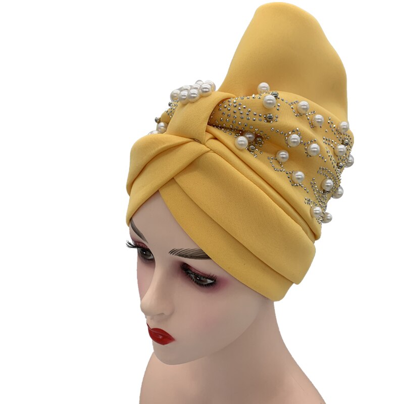 Turbante Hijab para mujer, gorro de estilo africano, pañuelo musulmán, para la cabeza, para , novedad de