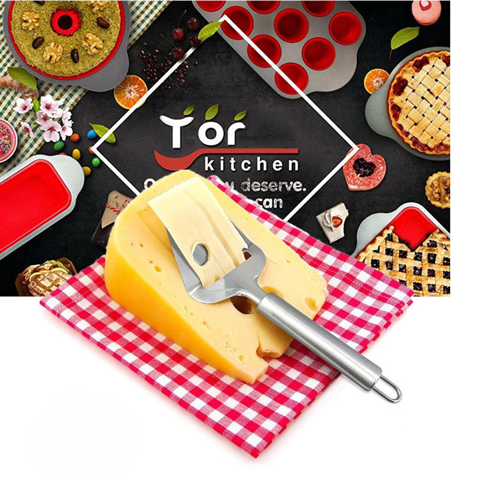 #48 Kitchen Accessories Stainless Steel Cheese Spatula Cheese Spatula Cheese Planer Multi-purpose Кухонные Аксессуары