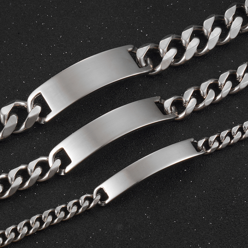 Stainless Steel Gold Bracelet Men And Women Jewelry