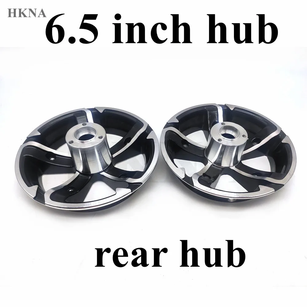 11 Inch 90/65-6.5 Rim for Electric Scooter Front and Rear Wheels with Disc Brakes, Aluminum Alloy Split Hub: Yellow