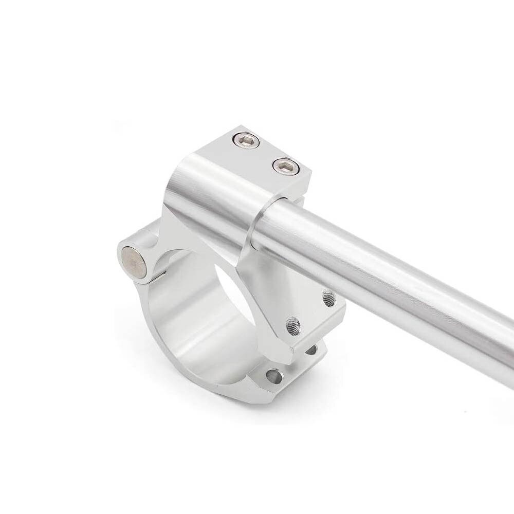 Universal Motorcycle Racing Adjustable Handlebar 22mm 7/8'' Chrome Clip On Ons Fork Handle Bar for Cafe Racer Motorbike