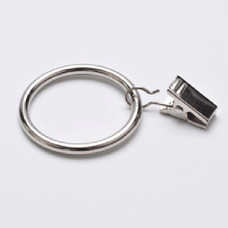 1pcs Metal Openable Curtain Rings Clips Heavy Duty Rustproof Vintage Decorative Drapery Eyelet Curtain Rods Hangers Rings