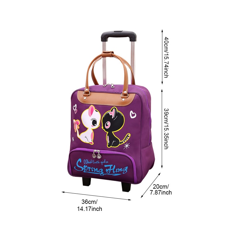 Imperméable à l'eau haute oapacité sac de voyage épais Style valise à roulettes chariot bagages dame hommes voyage sacs valise à roulettes Suplies