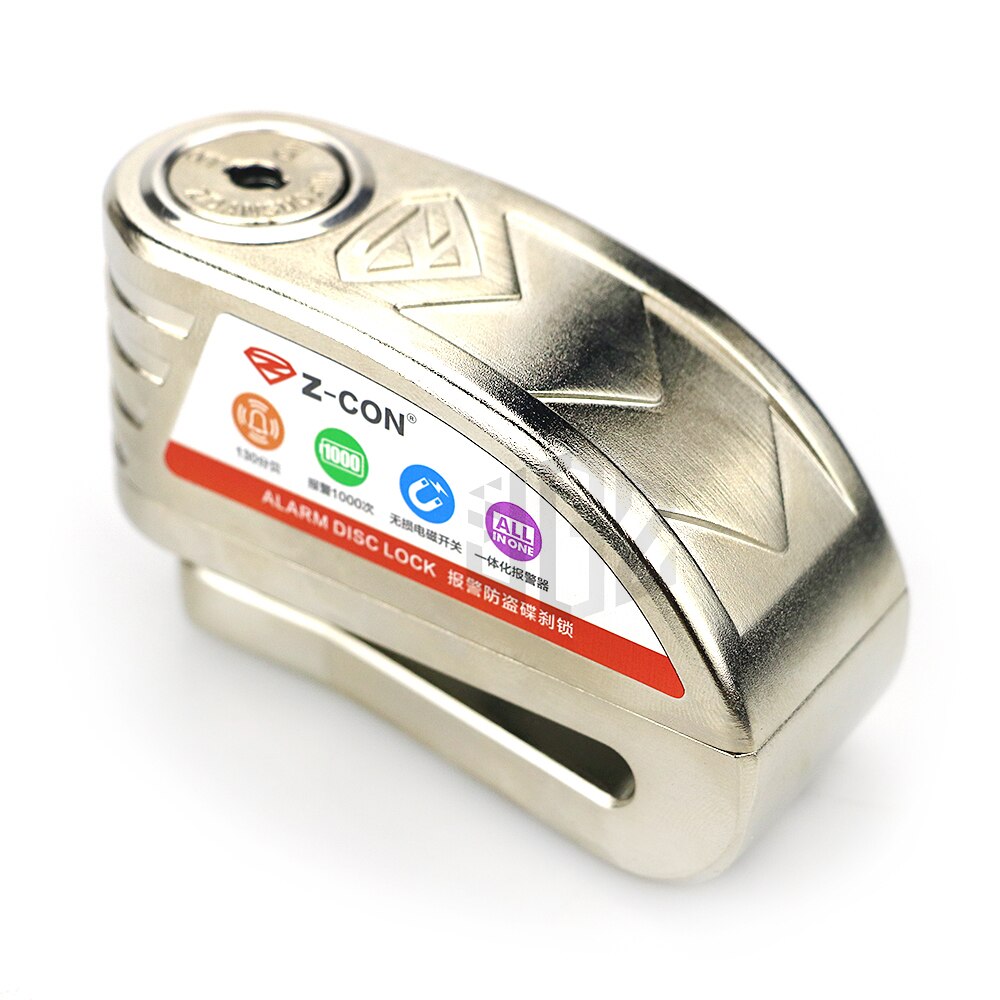 130DB Motorcycle Waterproof Alarm Wheel Disc Brake Lock Warning Security Anti-theft Bicycle Mountain Bike Alarm Rotor Padlock