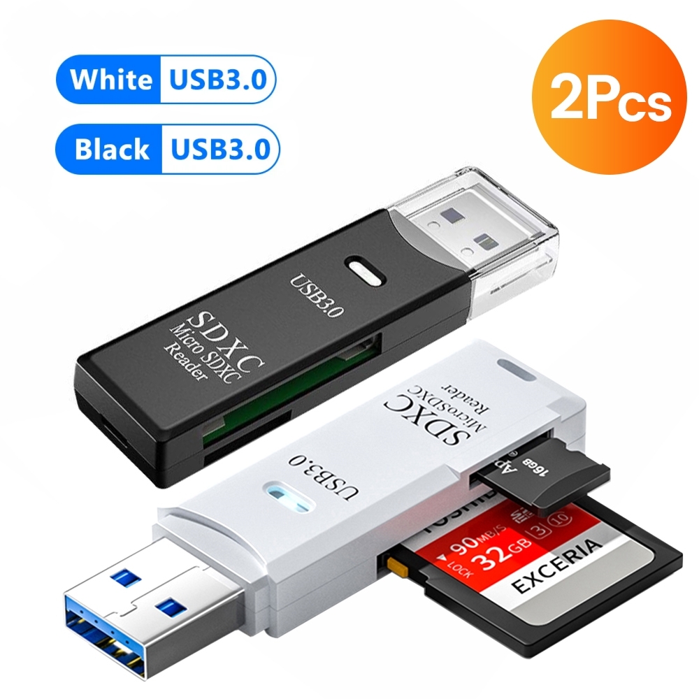 Kaartlezer USB3.0 Naar Micro SD TF Geheugenkaart Lezen Adapter Hoge Snelheid 2 IN 1 Kaartlezer Voor Telefoon PC Laptop Accessoires: Oranje