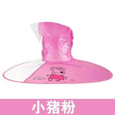 Children&#39;s Raincoat Transparent UFO Raincoats Hands Free Rain Poncho Baby Funny Duck Rain Coat Rain Cover Raincoat for kids: Pink Color / M
