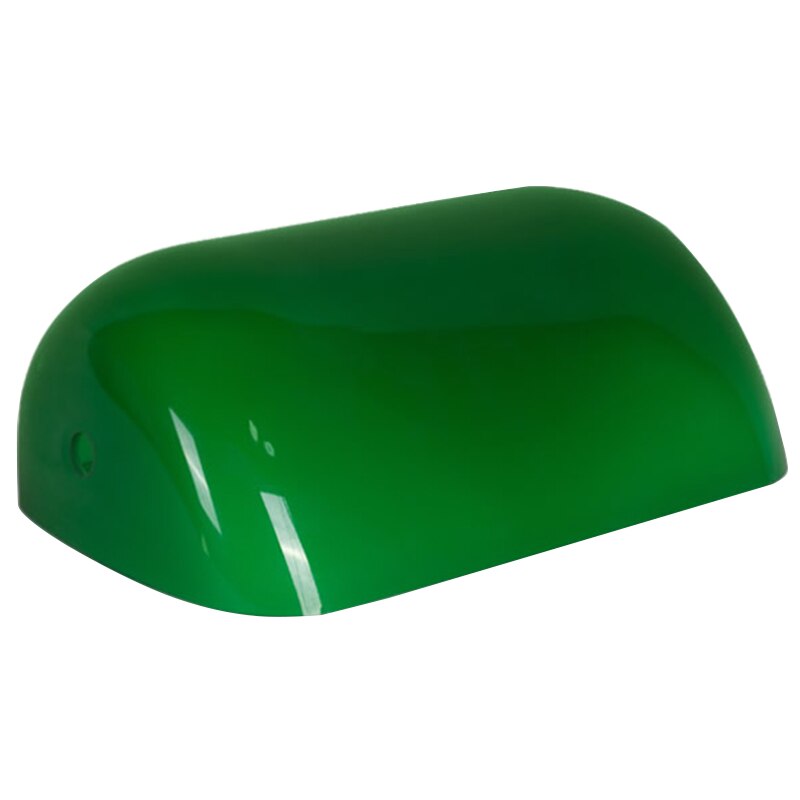 Vintage grønt glass skrivebord bankmann lampeskjermdeksel deksel erstatning lampeskjerm
