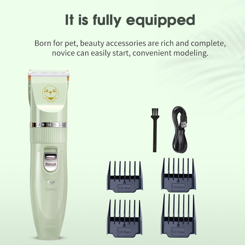Hond Tondeuse Grooming Elektrische Schaar Honden Cutter Oplaadbare Draadloze Scheerapparaat Low Noise Kapsel Tool Trimmer