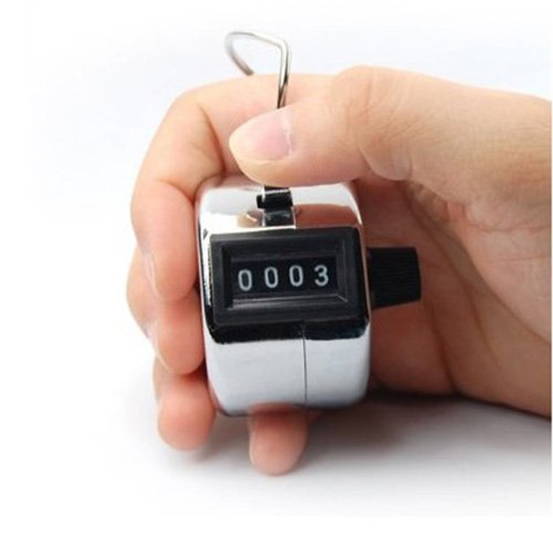 Compteur Mécanique Manuel à 4 Chiffres - Pour Compter Jusqu'à 9999, Sans Piles, Avec Anneau