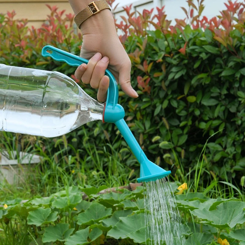 Regadera de mano para plantas de jardinería, botella rociadora de agua de doble propósito, regadera superior, regadera de ducha, riego de plántulas