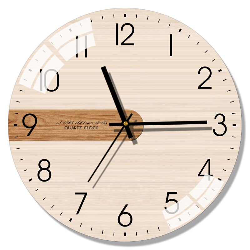 Grote Glazen Wandklok Modern Keuken Klok Woonkamer Creatieve Nordic Stille Slaapkamer Klokken Muur Home Decor Klok FZ737: Style 2 / 12 inch