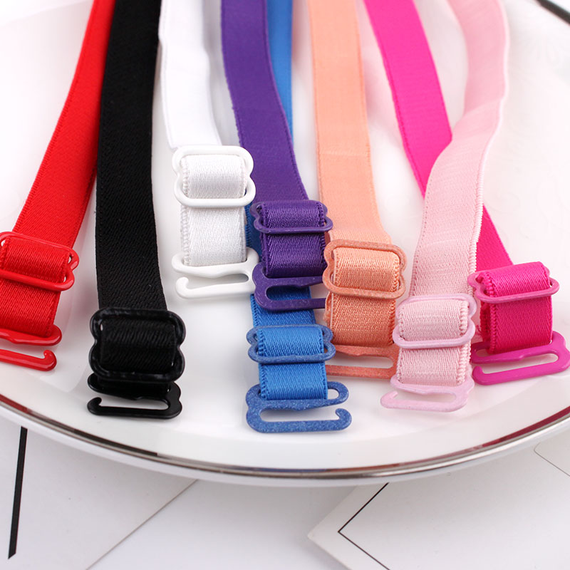 Colored Underwear Adjustable Removable Shoulder Elastic Accessories Bra Straps For Bra 1.0cm Width 10mm Non-Slip