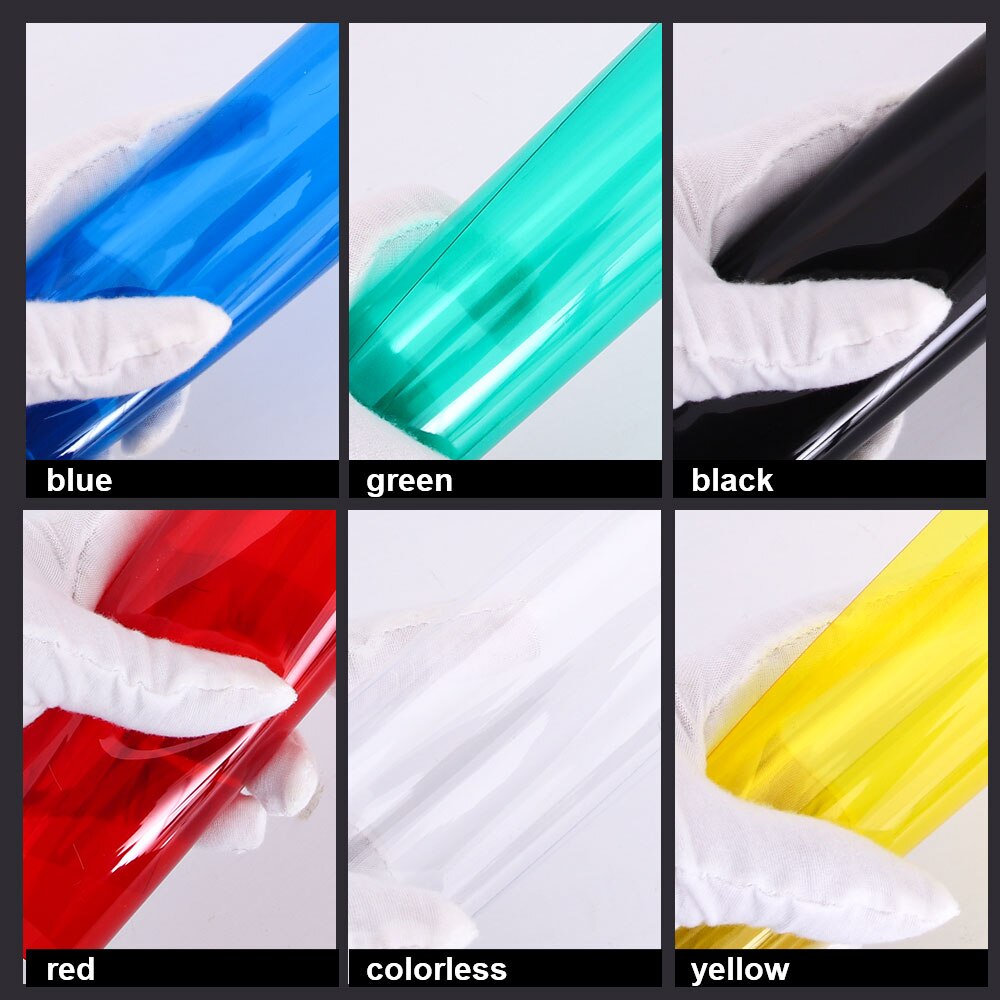 Diy-pvc-folie, transparent, farbig, größe 300*200mm , dicke 0.3mm, 3 stück/packung