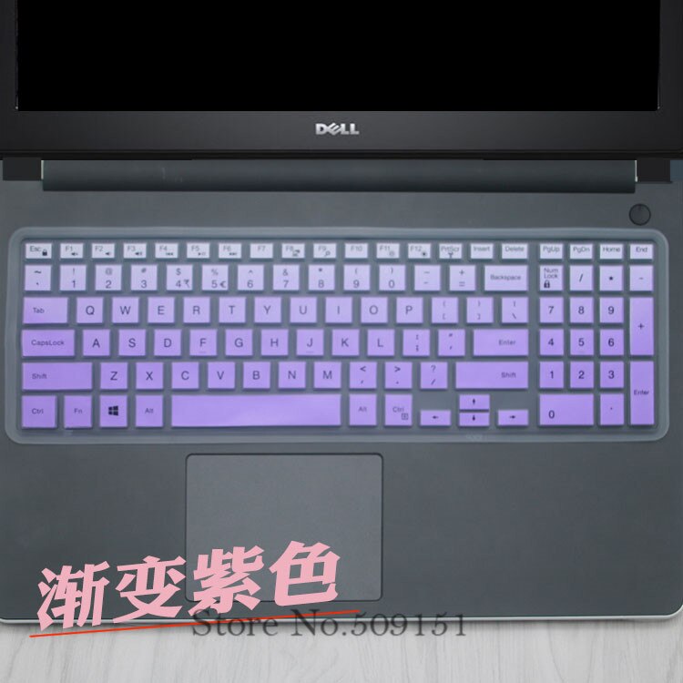15 17 inch laptop toetsenbord cover skin Voor Dell Inspiron Ins 15 3000 5000 15CR 5547 15MR 3542 5547 15C 7559 3542 5547: GradualPurple